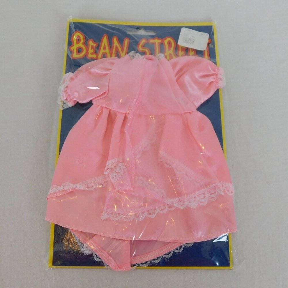 Pink Dress & Hat For 8" Plush Bear Toy Visions Bean Street Wearables New
